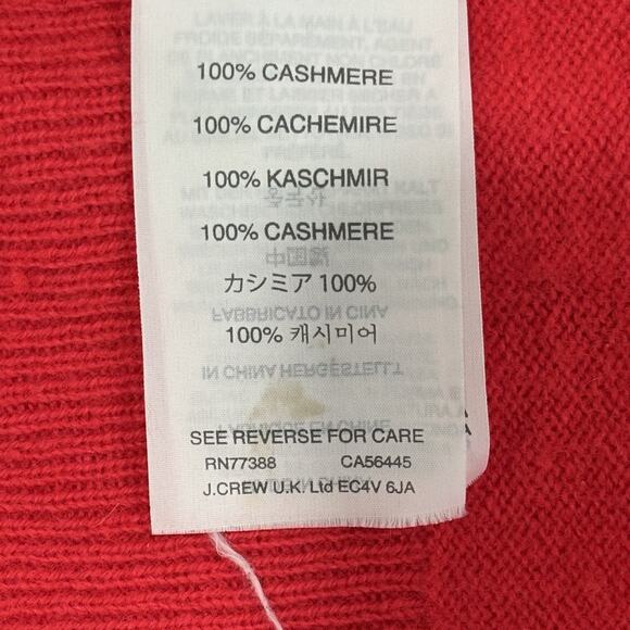 J.Crew Collection Size S 100% Italian Cashmere V-Neck Pullover Sweater - Picture 4 of 5